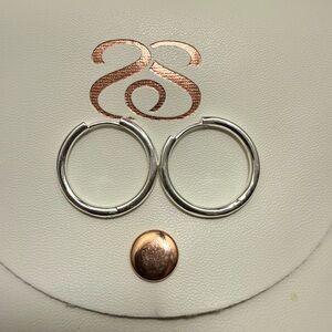 Spark*l 22mm Silver Hoop Earrings
